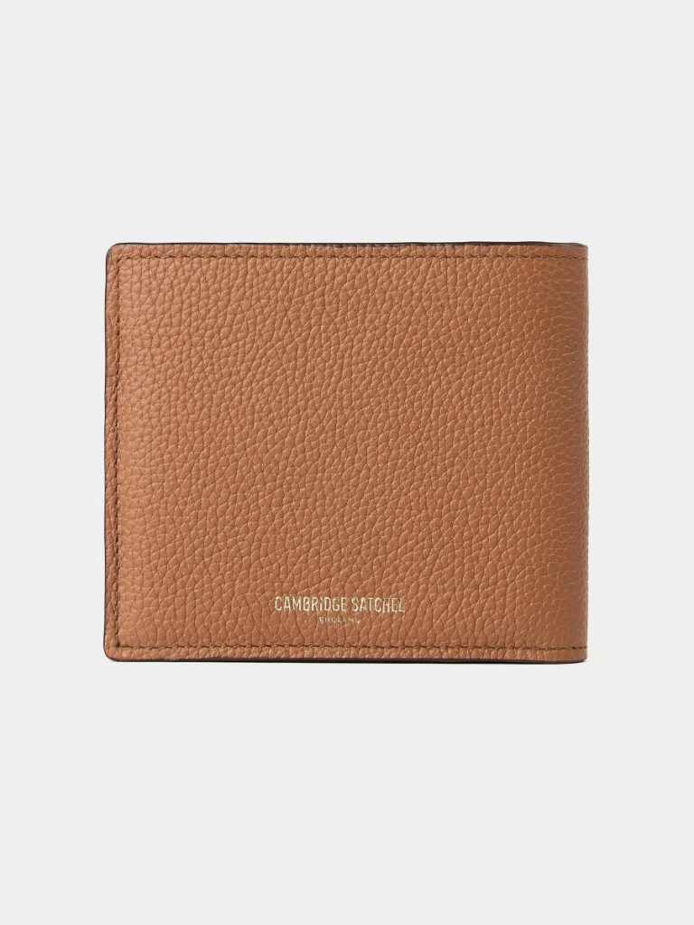 Women Crossbody Cambridge Satchel The Billfold Wallet - Tan & Clay Madras Grain - Image 2