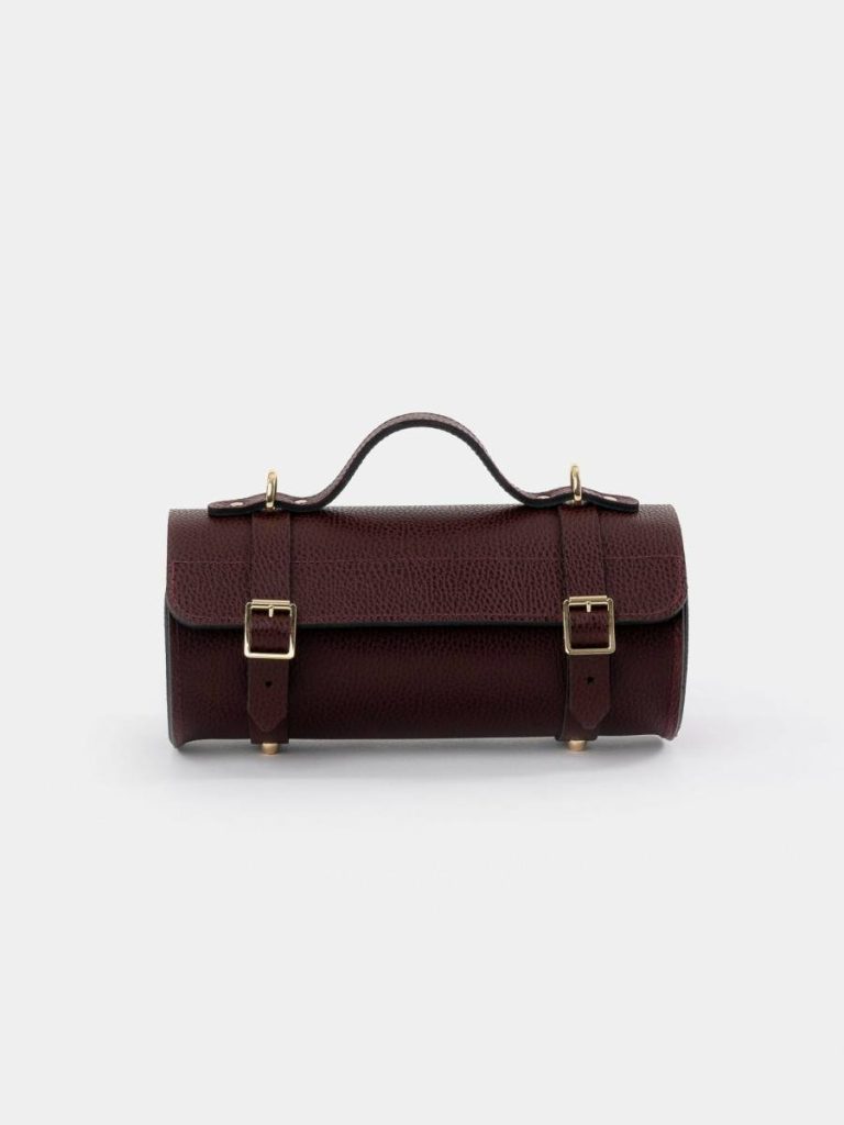 Women Crossbody Cambridge Satchel The Bowls Bag - Oxblood Celtic Grain