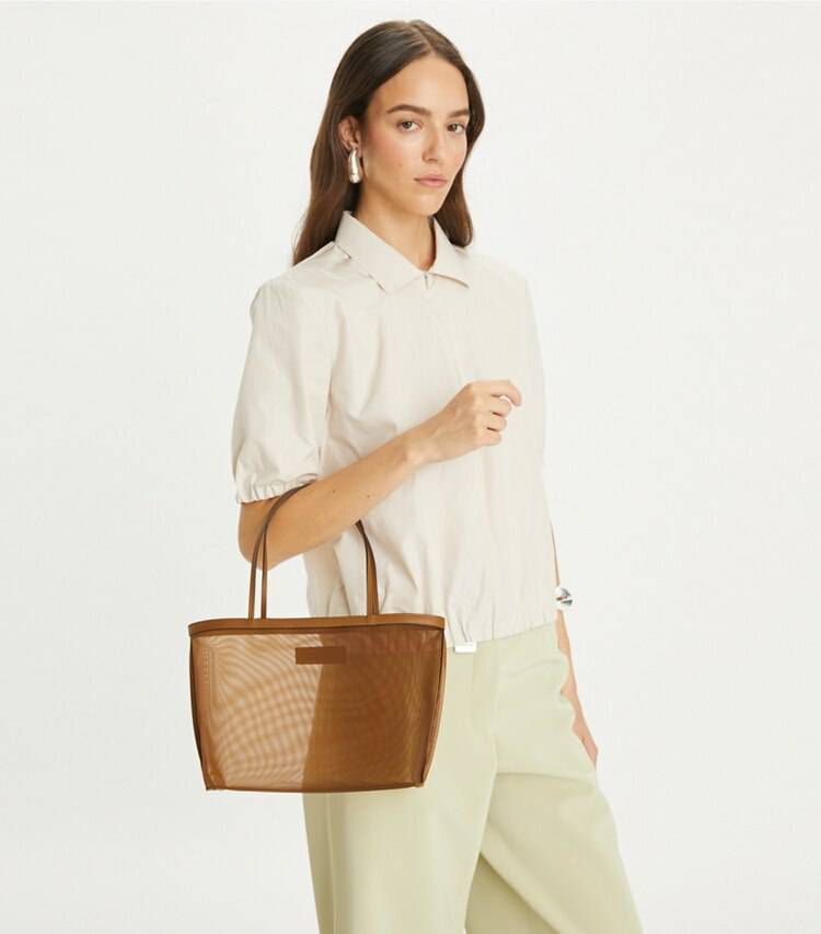 Women Cuoio Tote Bags Mesh Tote Tory Burch - Image 2