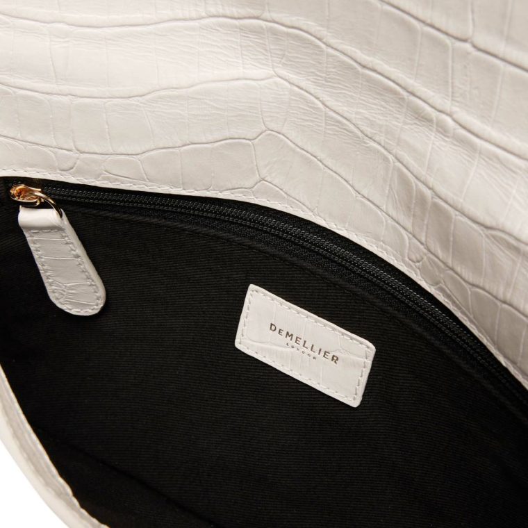 Women Demellier Clutches Off-White Croc-Effect The Vancouver Clutch - Image 5