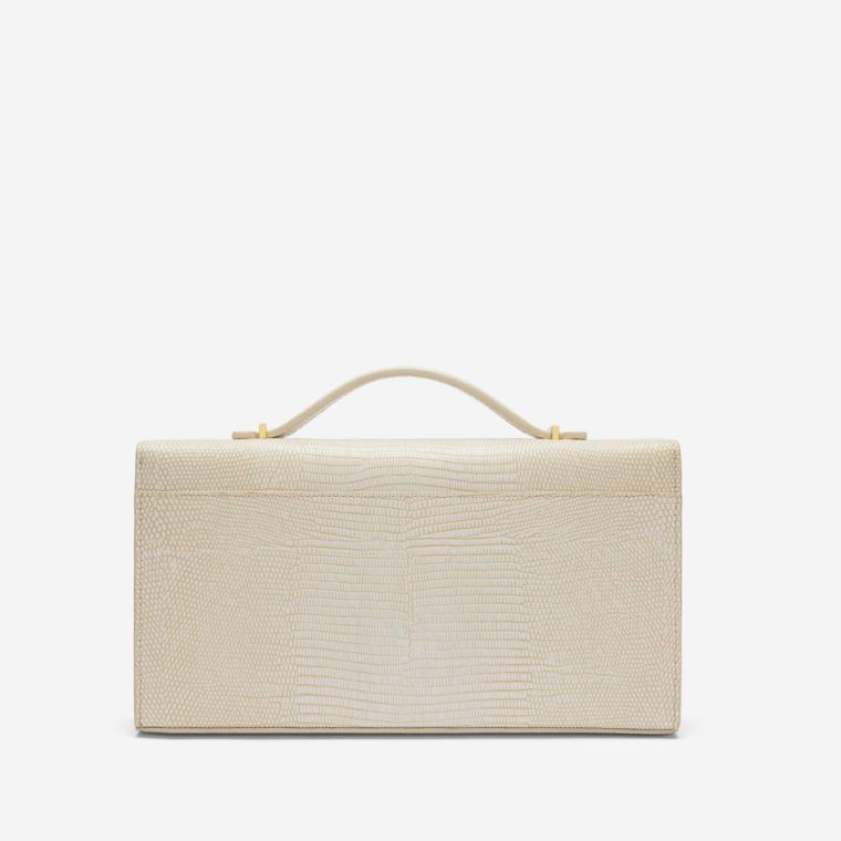 Women Demellier Clutches The Vancouver Clutch Ecru Lizard-Effect - Image 4