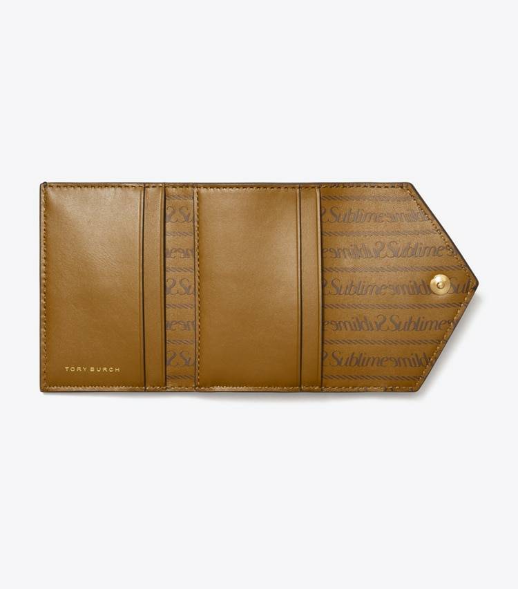Women French Press T Monogram Coated Canvas Small Envelope Wallet Wallets Tory Burch - Image 3