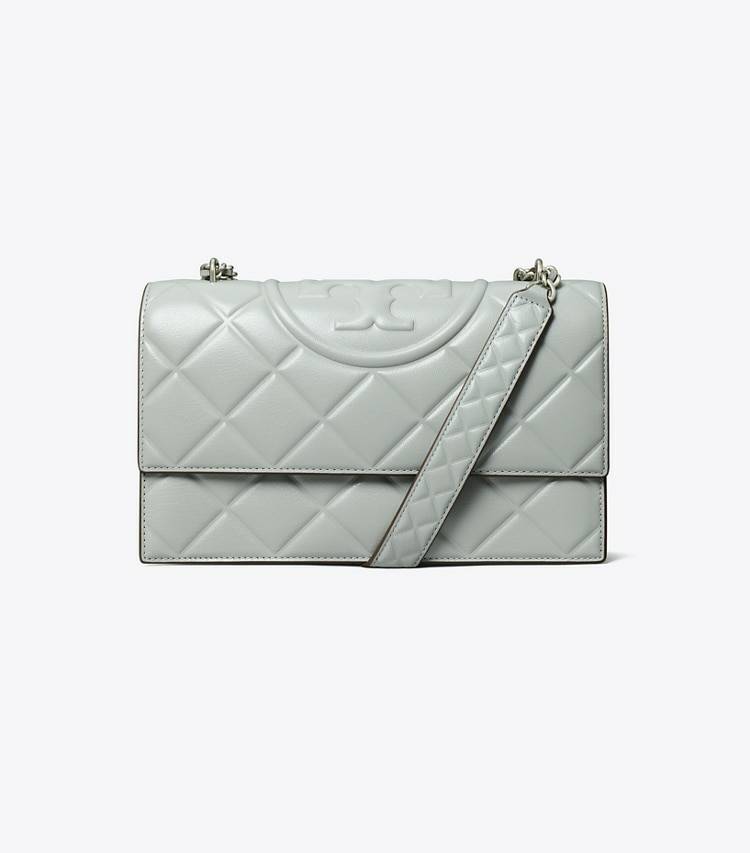 Women Gray Tory Burch Small Fleming Convertible Shoulder Bag Shoulder Bags - Image 4