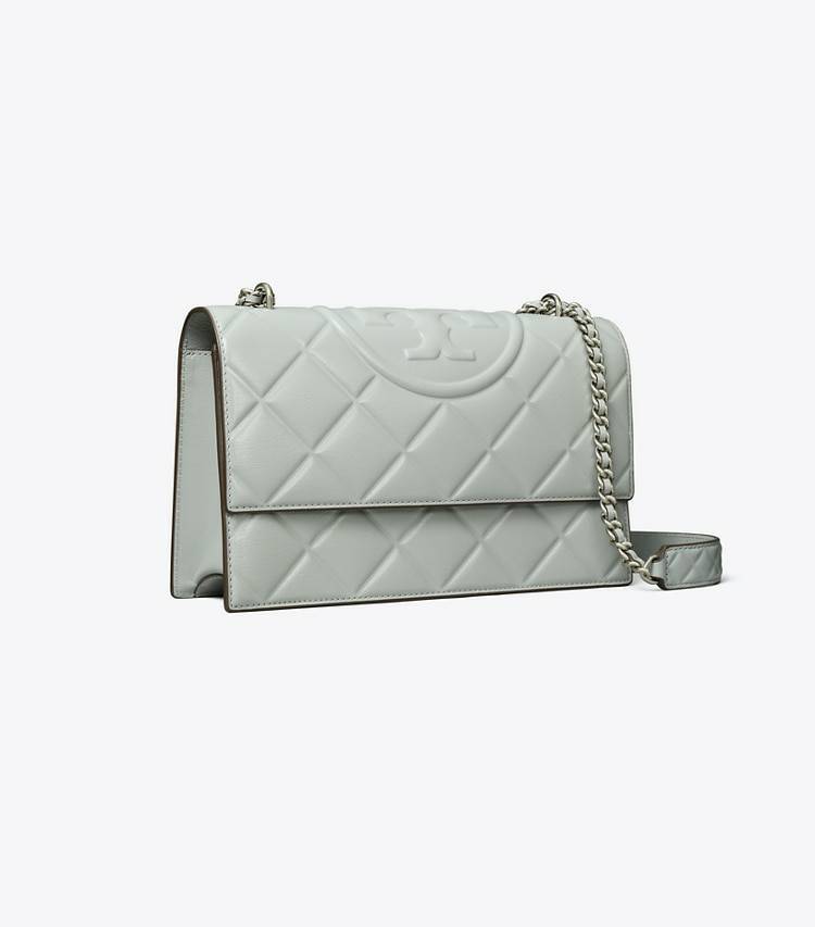 Women Gray Tory Burch Small Fleming Convertible Shoulder Bag Shoulder Bags