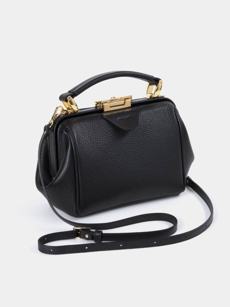 Women Handbags The Mini Sophie - Midnight Black Calf Grain Cambridge Satchel - Image 3