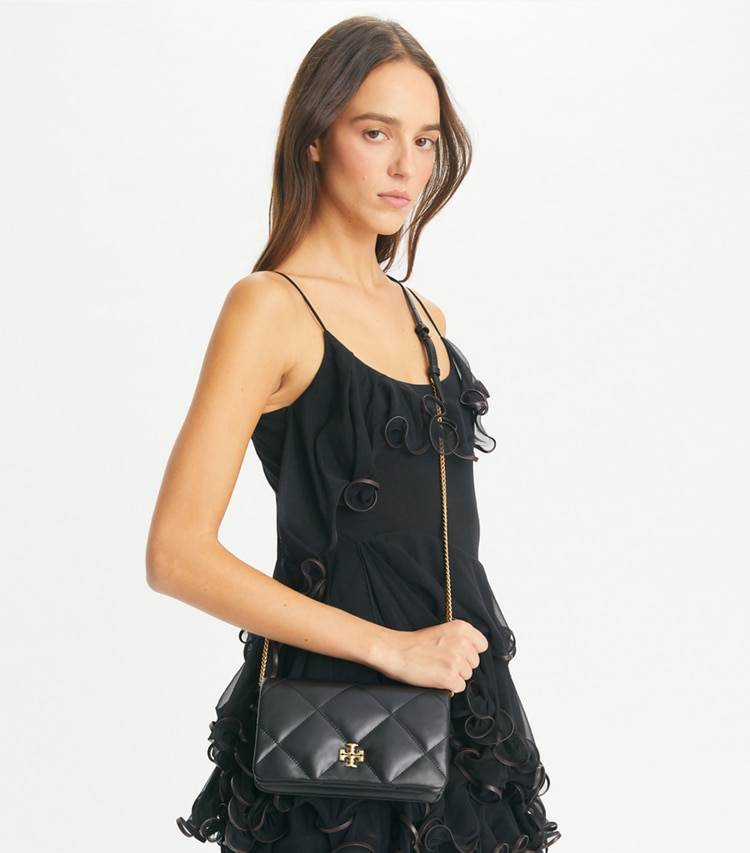 Women Kira Diamond Quilt Crossbody Tory Burch Mini Bags Black - Image 2
