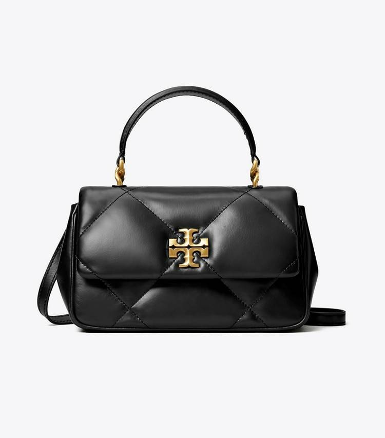 Women Kira Diamond Quilt Top-Handle Crossbody Bags Tory Burch Black - Image 4