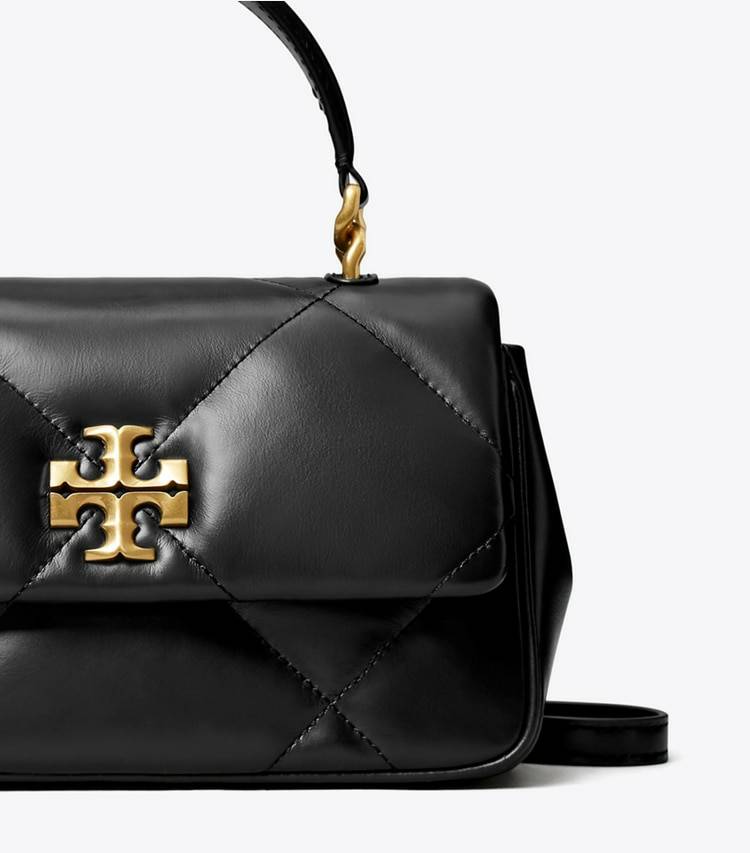 Women Kira Diamond Quilt Top-Handle Crossbody Bags Tory Burch Black - Image 5