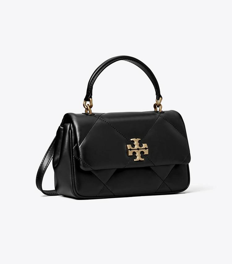 Women Kira Diamond Quilt Top-Handle Crossbody Bags Tory Burch Black