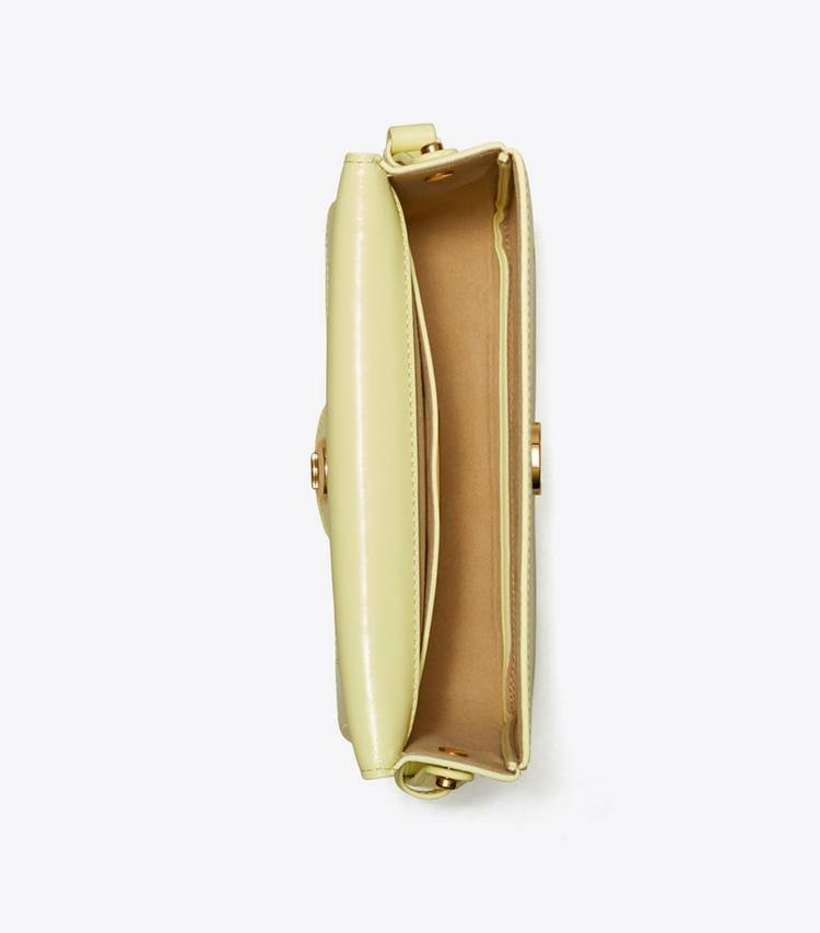 Women Lemon Shoulder Bags Tory Burch Robinson Spazzolato Convertible Shoulder Bag - Image 4