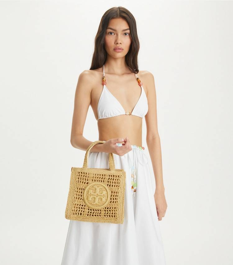 Women Mini Ella Hand-Crocheted Tote Tote Bags Natural Tory Burch - Image 2