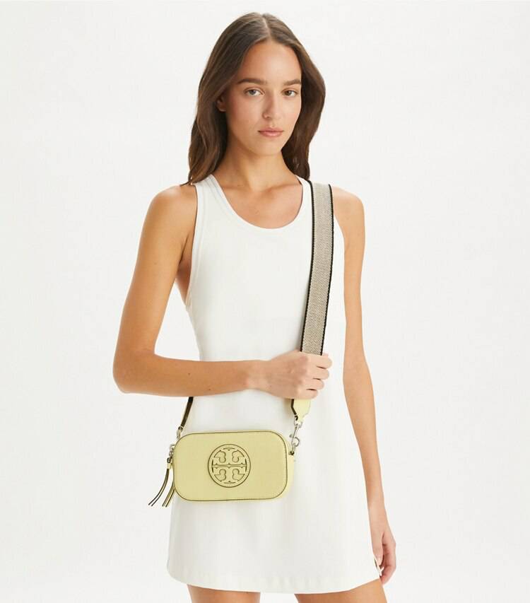 Women Mini Miller Crossbody Bag Tory Burch Crossbody Bags Lemon Zest - Image 2