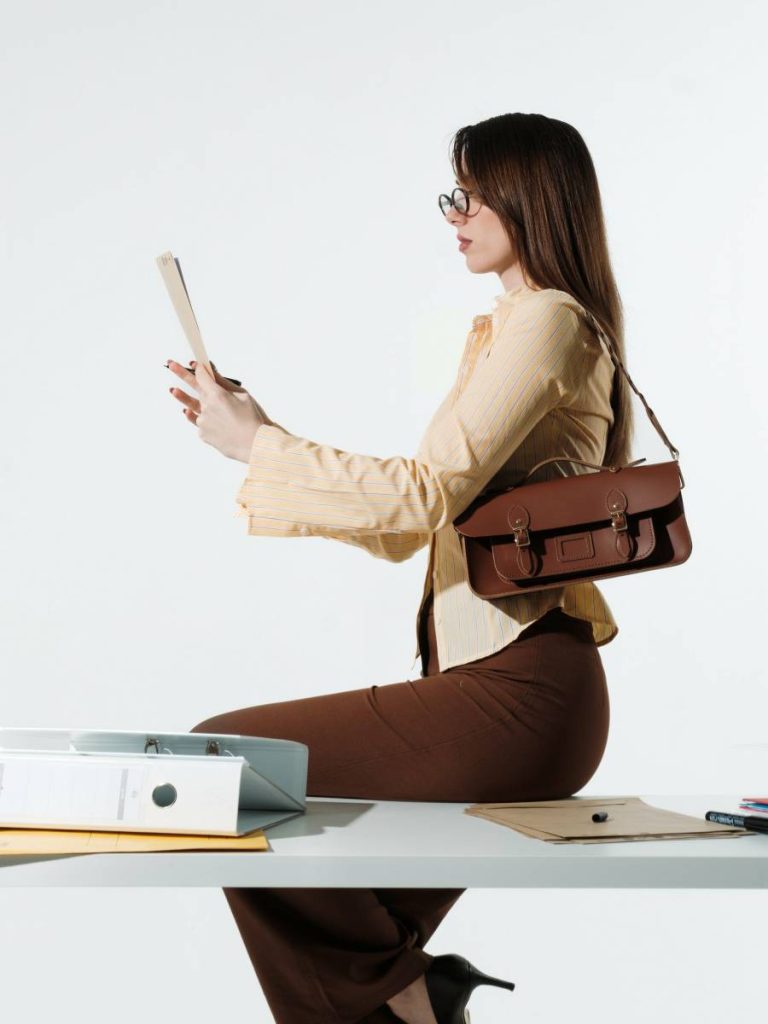Women Satchels Cambridge Satchel The Long Satchel - Bay & Bay Celtic Grain - Image 2