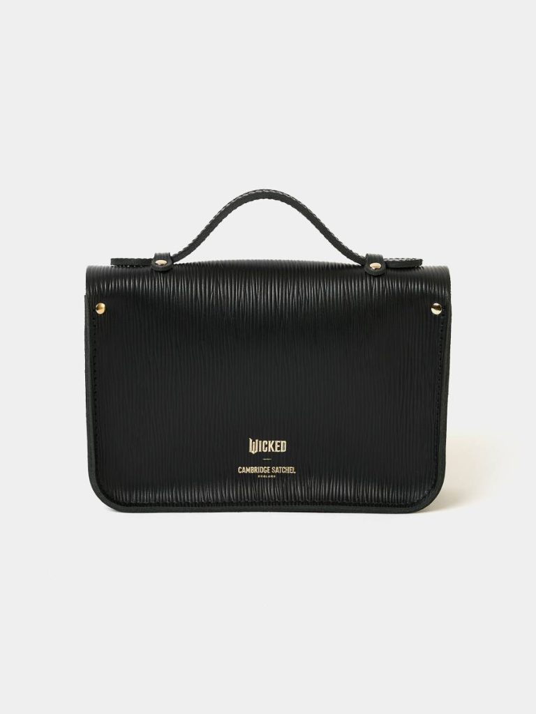 Women Satchels Cambridge Satchel The Mini - Black 1914 Grain With Purple Velvet - Image 4