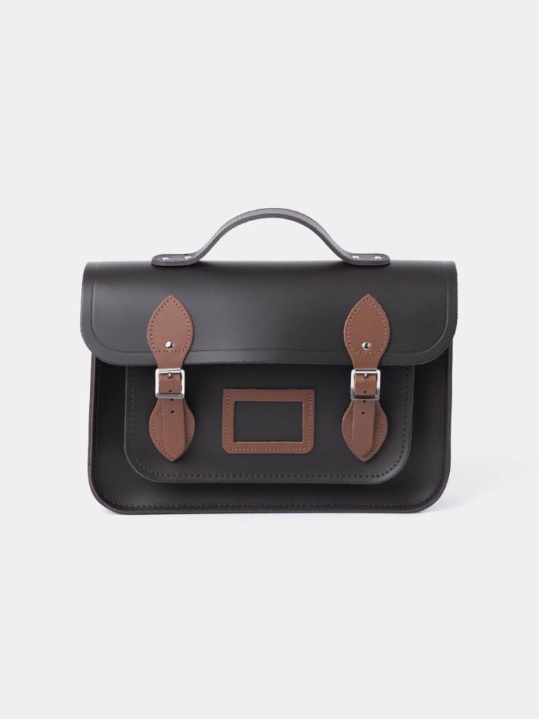 Women Satchels The 13 Inch Batchel - Dark Brown & Vintage Cambridge Satchel