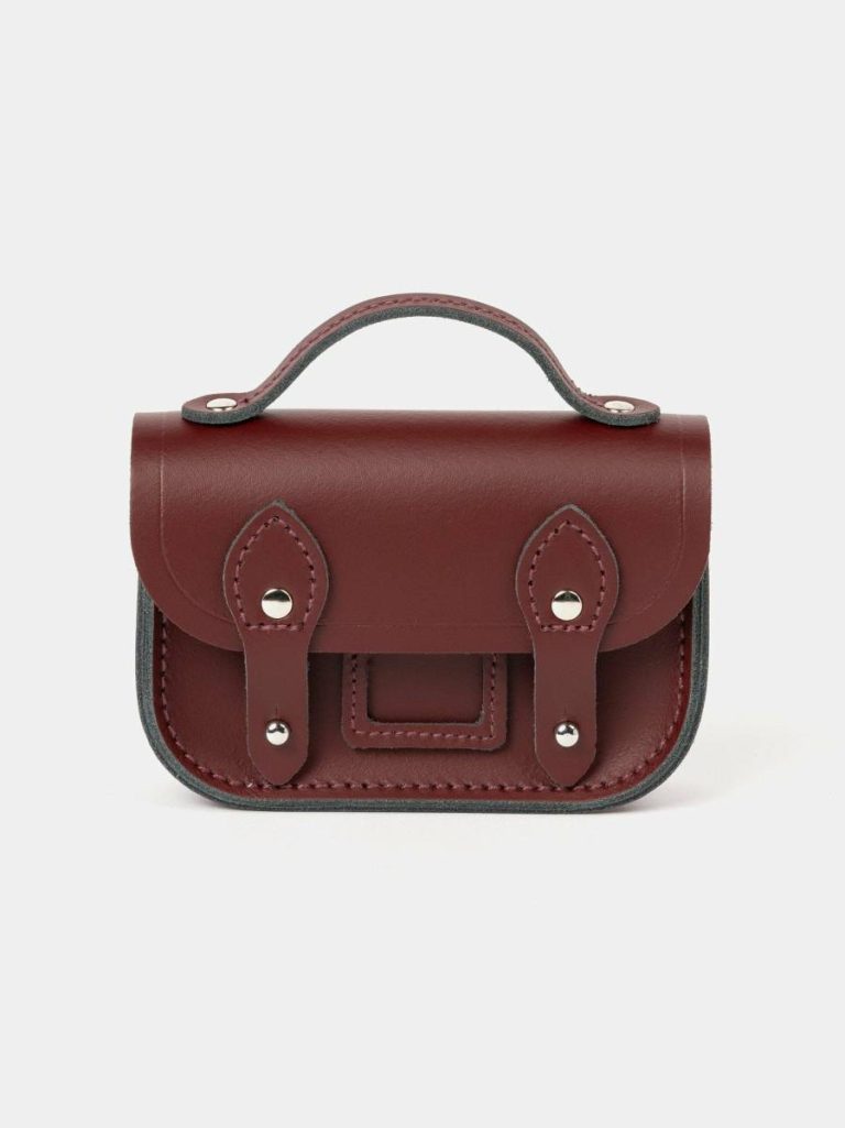 Women Satchels The Micro Satchel - Oxblood Cambridge Satchel