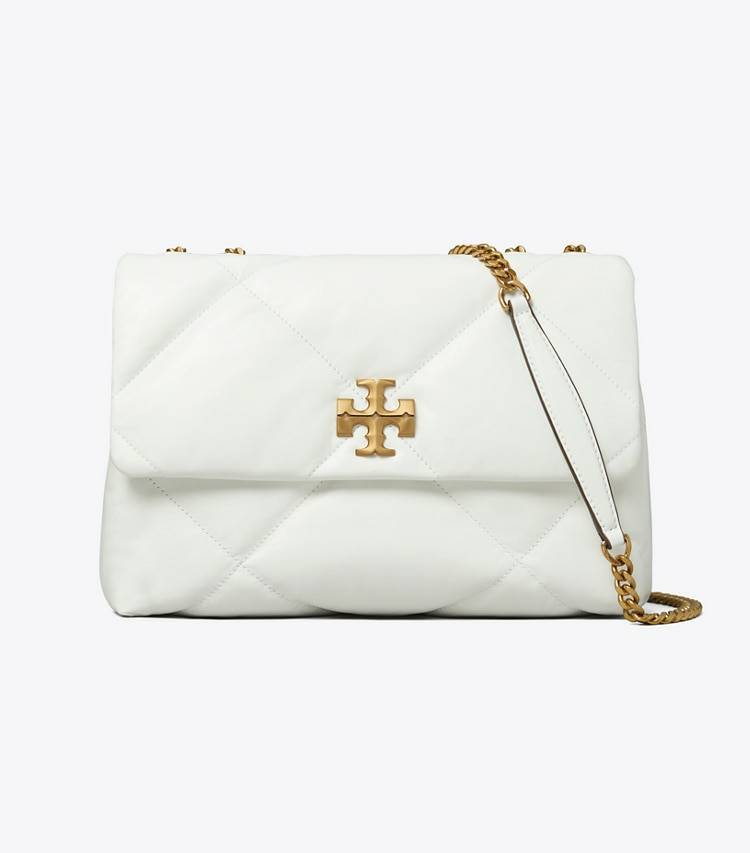 Women Shoulder Bags Blanc Kira Diamond Quilt Convertible Shoulder Bag Tory Burch - Image 4