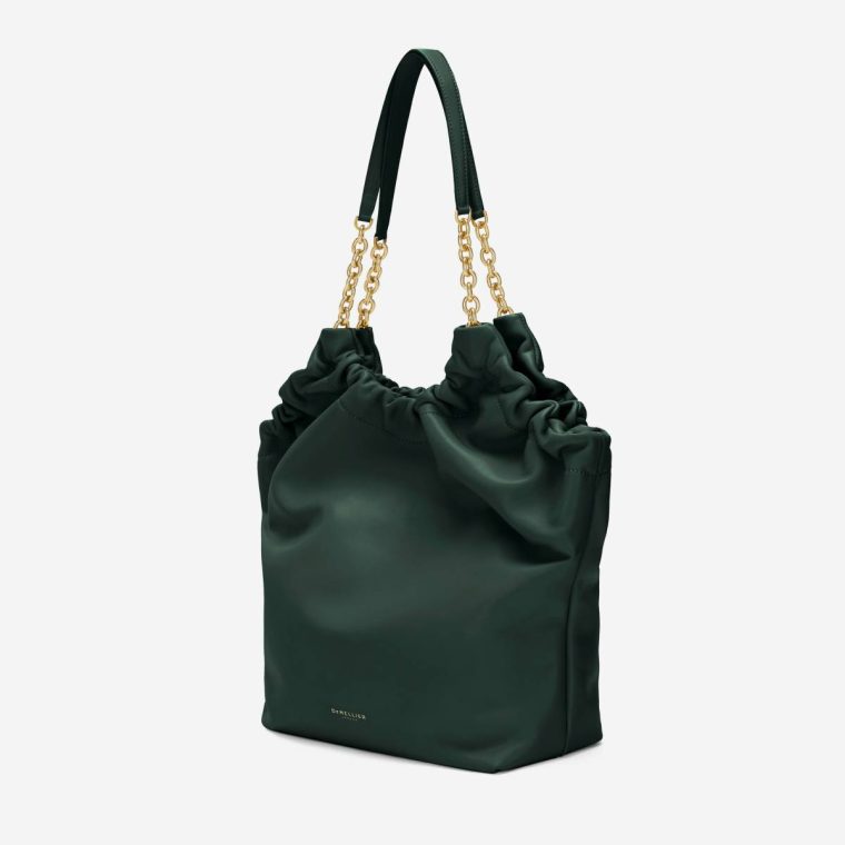 Women Shoulder Bags Demellier The Miami Forest Green Smooth - Image 2