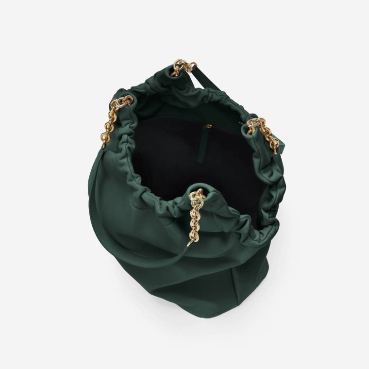 Women Shoulder Bags Demellier The Miami Forest Green Smooth - Image 4