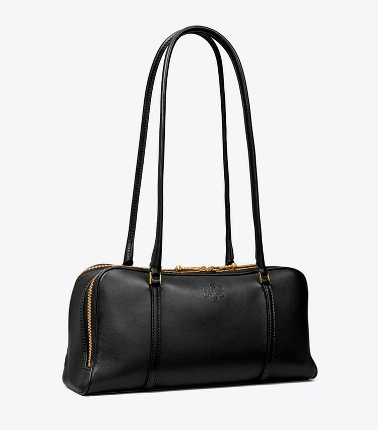 Women Small Marshmallow Satchel Tory Burch Satchels Black / Tempranillo