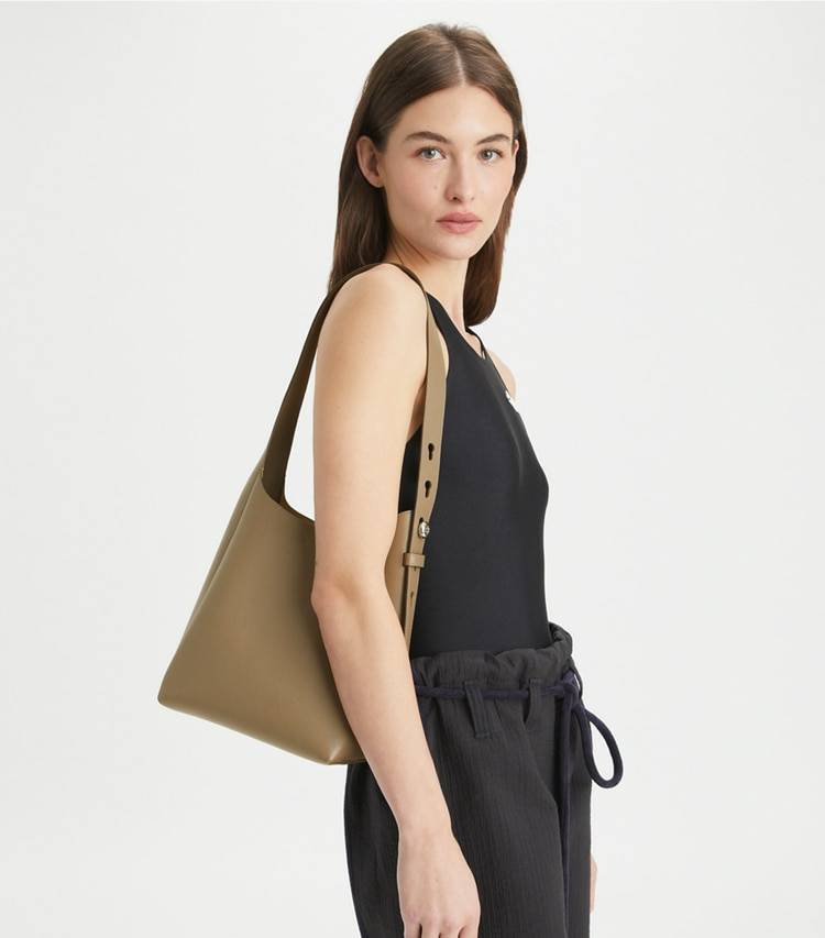 Women Small Romy Hobo Bag Wild Mushroom Tory Burch Hobo Bags - Image 2