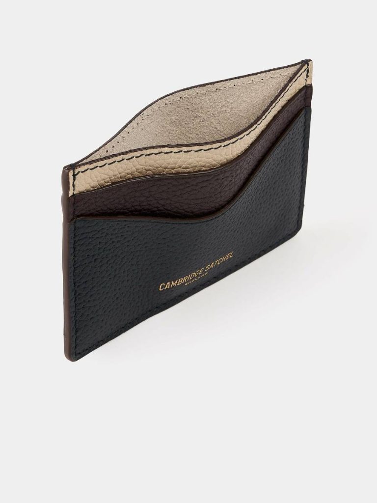 Women The Card Case - Bordeaux, Midnight & Clay Madras Grain Crossbody Cambridge Satchel - Image 4