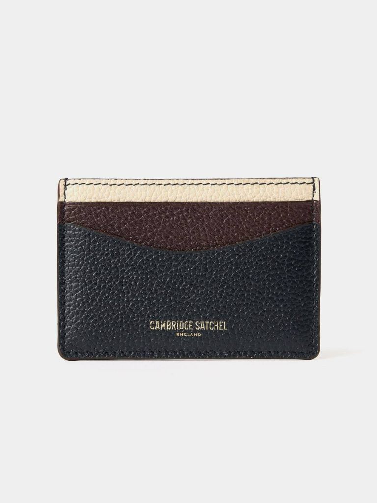Women The Card Case - Bordeaux, Midnight & Clay Madras Grain Crossbody Cambridge Satchel