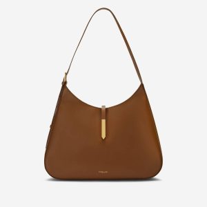Women The Large Tokyo Shoulder Bags Tan Smooth Demellier