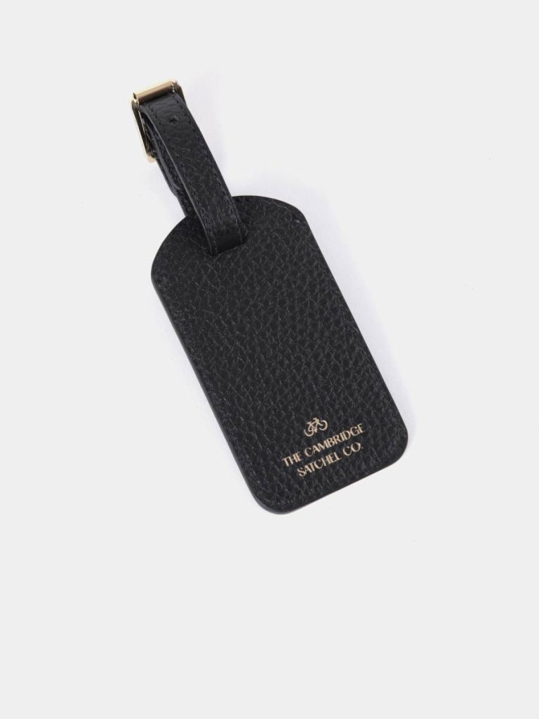 Women The Luggage Tag - Black Calf Grain Cambridge Satchel Small Goods - Image 2