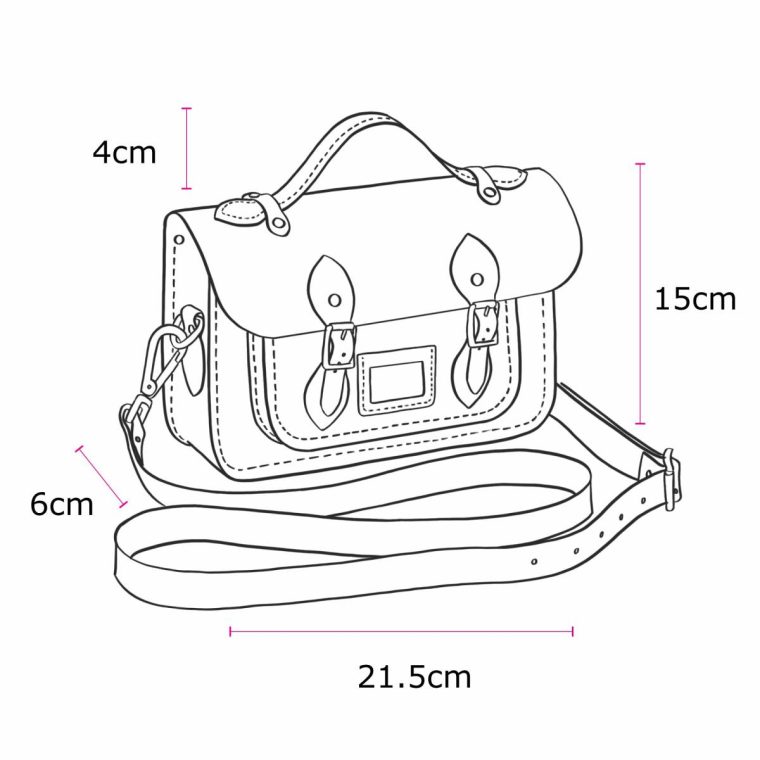 Women The Mini - Midnight Picnic Matte, French Grey & Clay Cambridge Satchel Satchels - Image 5