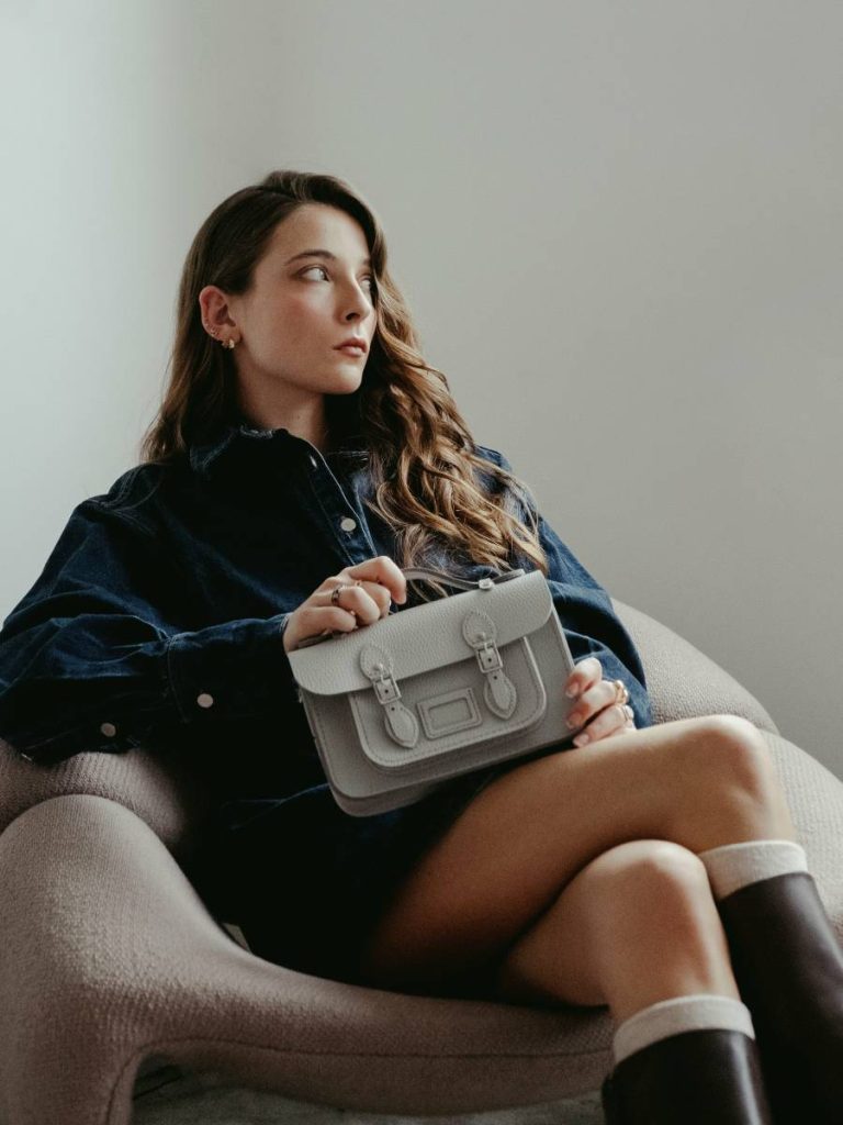 Women The Mini -Moon Grey Celtic Cambridge Satchel Satchels - Image 2