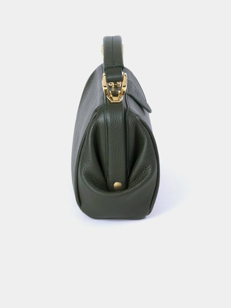 Women The Mini Sophie - Ivy Calf Grain Cambridge Satchel Handbags - Image 4