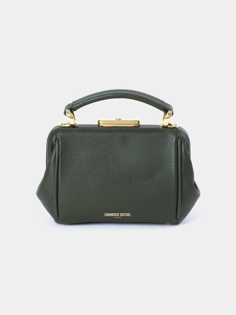 Women The Mini Sophie - Ivy Calf Grain Cambridge Satchel Handbags - Image 5