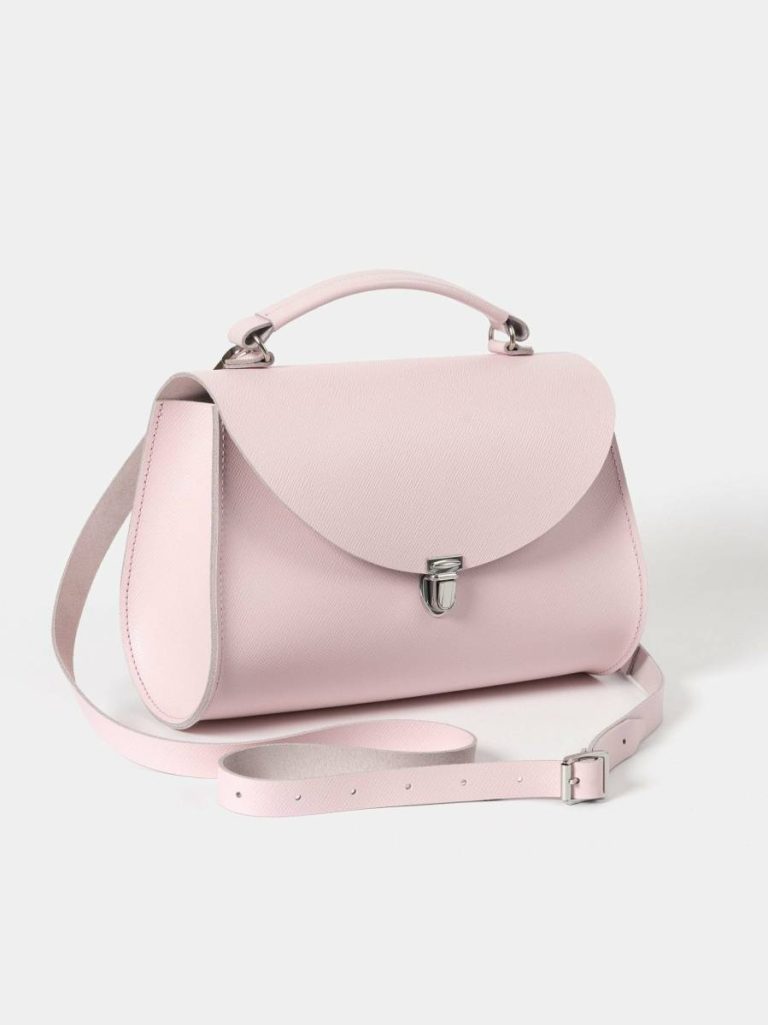 Women The Poppy - Fondant Pink Saffiano Cambridge Satchel Handbags - Image 2