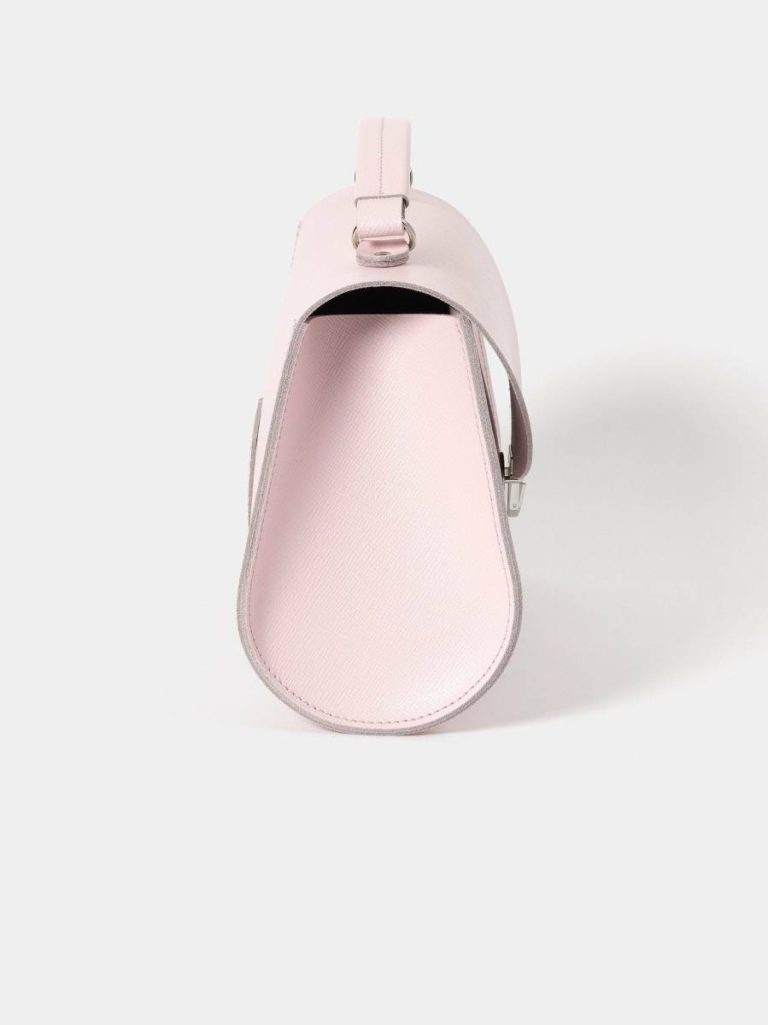 Women The Poppy - Fondant Pink Saffiano Cambridge Satchel Handbags - Image 4