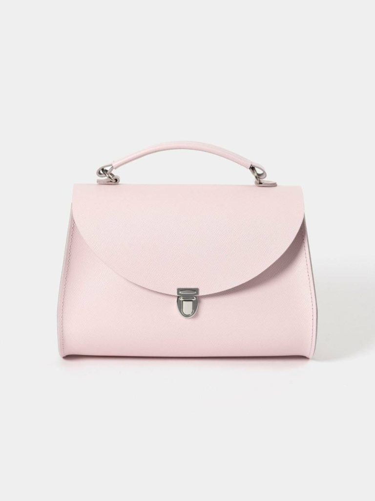 Women The Poppy - Fondant Pink Saffiano Cambridge Satchel Handbags