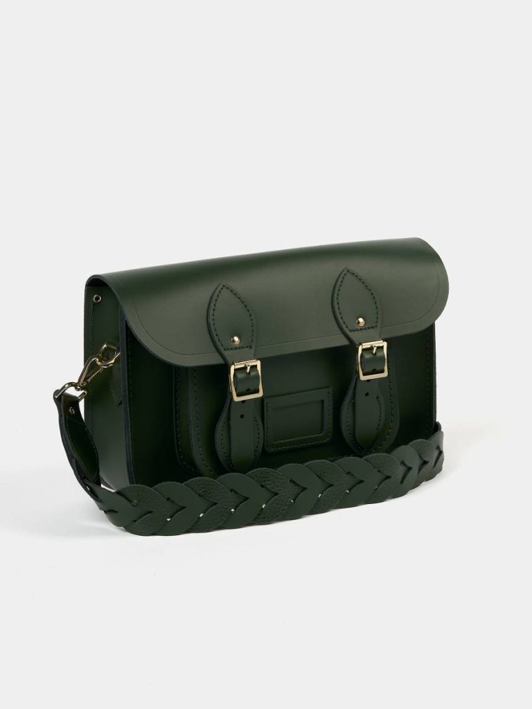 Women The Satchel Shoulder Bag - Racing Green Satchels Cambridge Satchel - Image 3