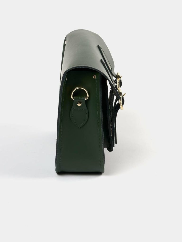 Women The Satchel Shoulder Bag - Racing Green Satchels Cambridge Satchel - Image 5