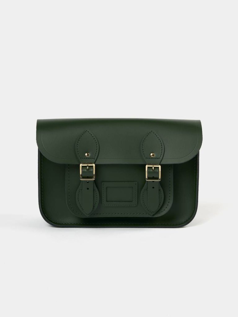 Women The Satchel Shoulder Bag - Racing Green Satchels Cambridge Satchel