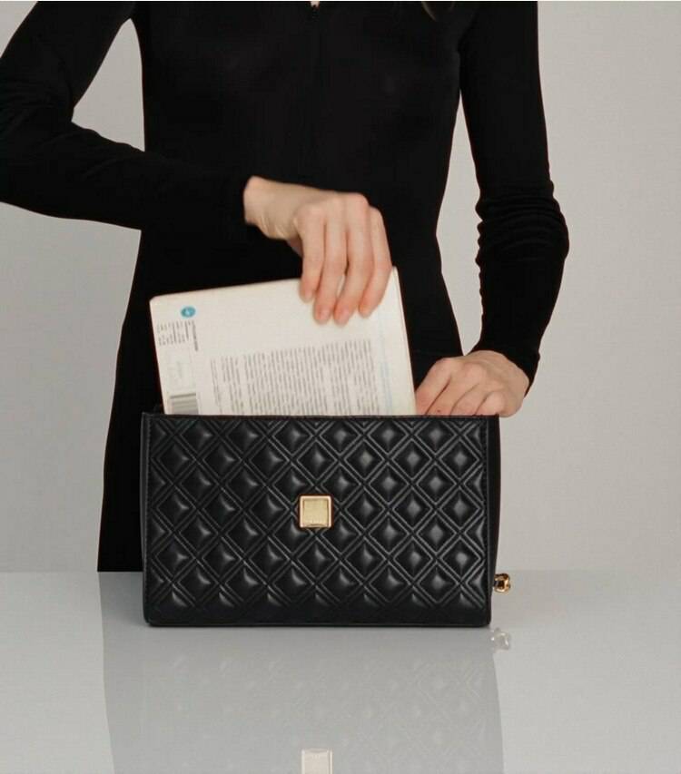Women Tory Burch Black/Black Shoulder Bags Fleming Polished-Grain Convertible Shoulder Bag - Image 2