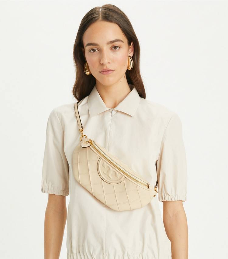 Women Tory Burch Fleming Soft Convertible Belt Bag New Cream Belt Bags - Image 2