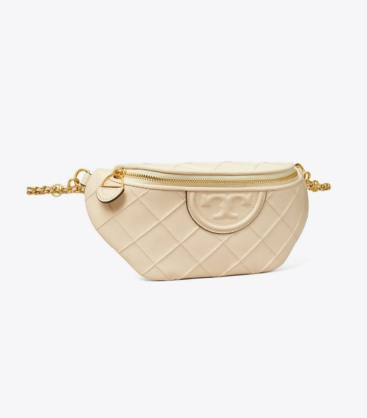 Women Tory Burch Fleming Soft Convertible Belt Bag New Cream Belt Bags