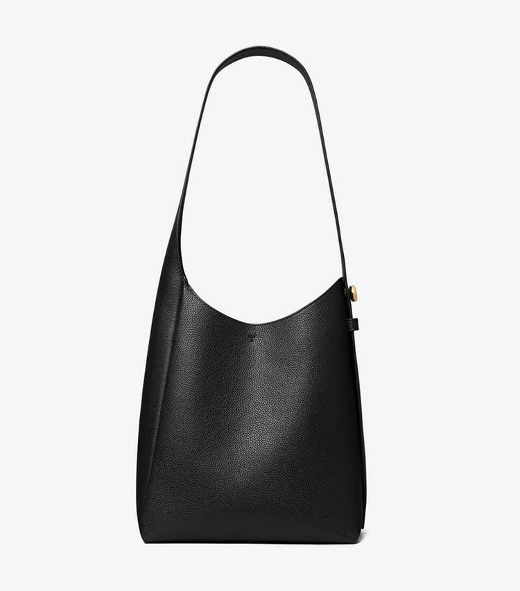 Women Tory Burch Hobo Bags Small Romy Hobo Bag Black - Image 3
