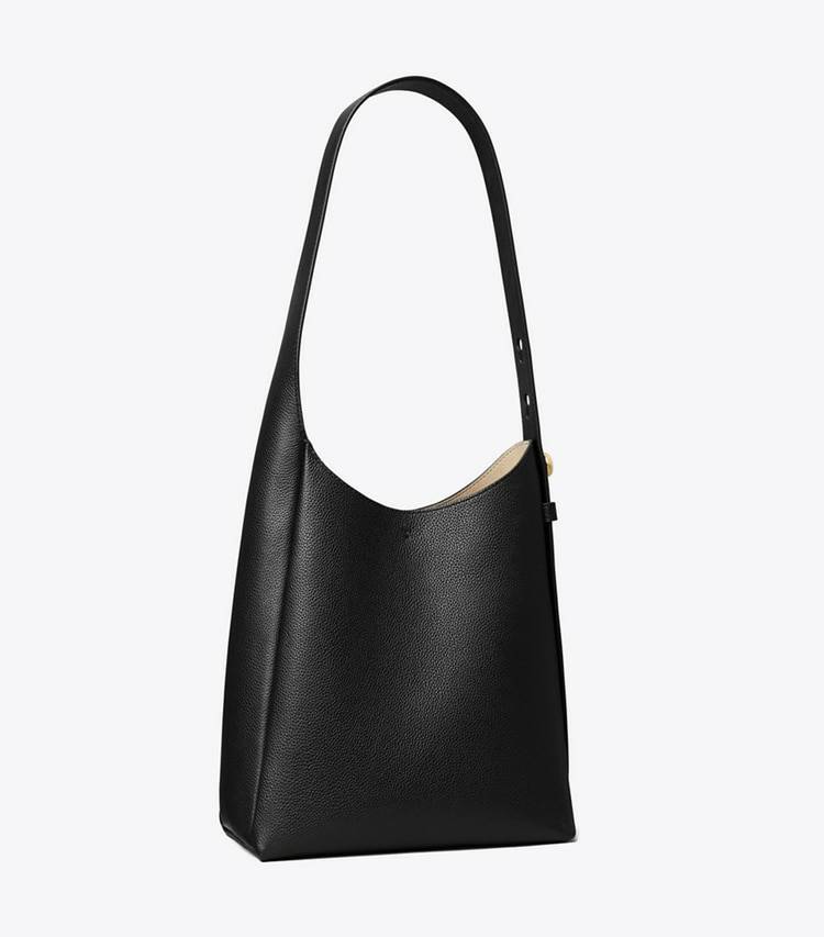 Women Tory Burch Hobo Bags Small Romy Hobo Bag Black