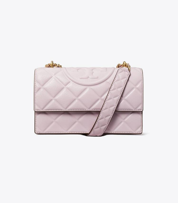 Women Tory Burch Shoulder Bags Small Fleming Convertible Shoulder Bag Pale Purple - Image 4