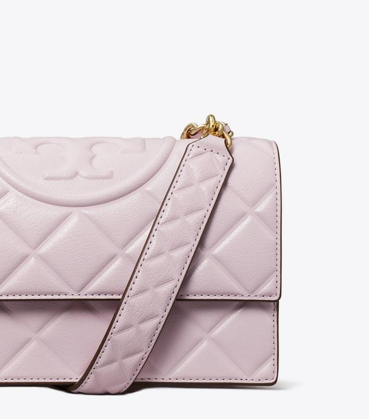 Women Tory Burch Shoulder Bags Small Fleming Convertible Shoulder Bag Pale Purple - Image 5