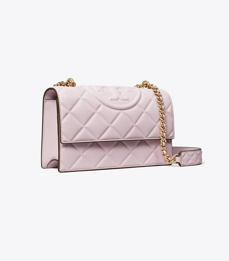 Women Tory Burch Shoulder Bags Small Fleming Convertible Shoulder Bag Pale Purple