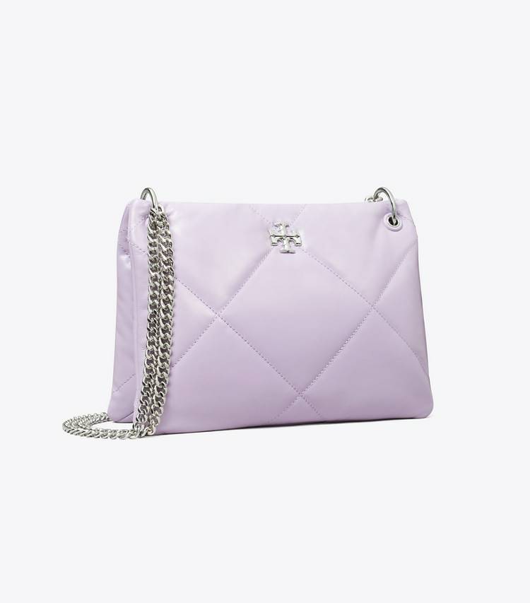 Women Tory Burch Small Kira Diamond Quilt Shoulder Bag Purple Heather Shoulder Bags