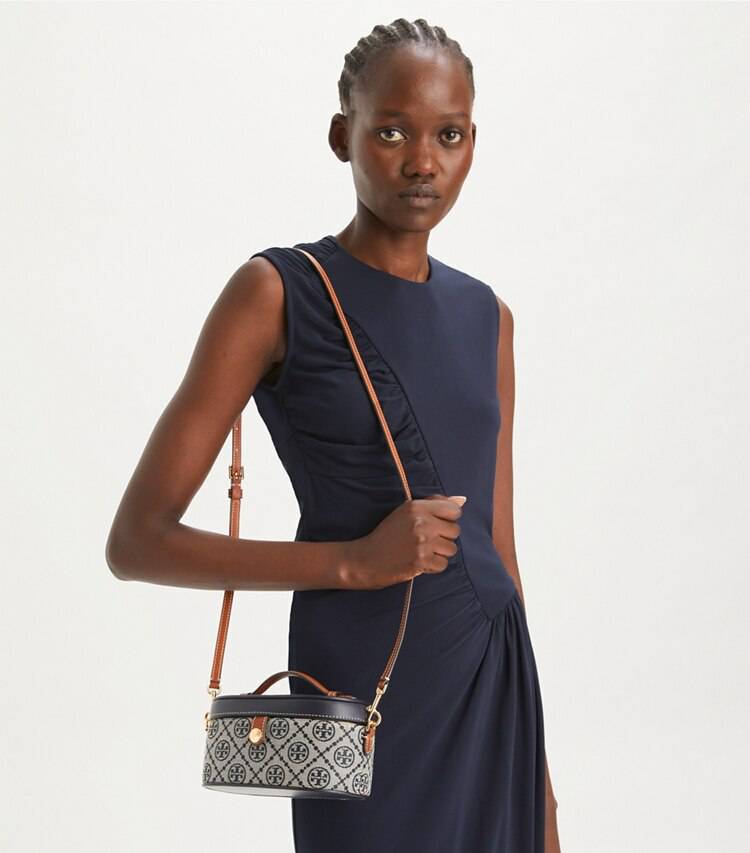 Women Tory Navy Mini Bags T Monogram Vanity Case Tory Burch - Image 2