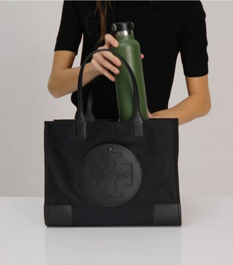 Women Tote Bags Black Small Ella Tote Bag Tory Burch - Image 2